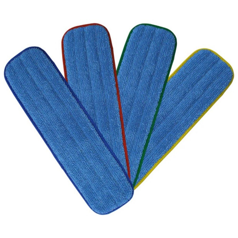 Mopa de microfibra 18" humeda estandar orilla celeste - La Tienda de Limpieza